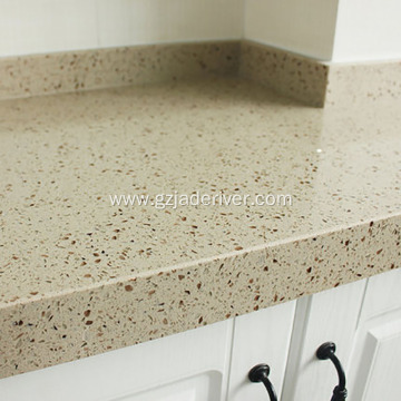 Customized Flower Color Quartz Stone Kitchentop Countertop